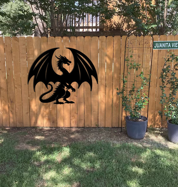 Metal Garden Dragon Art