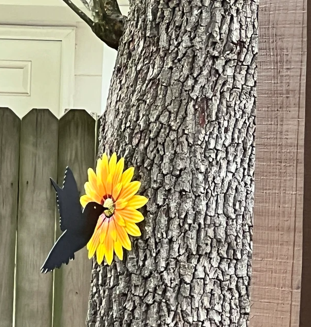 Humming bird tree art