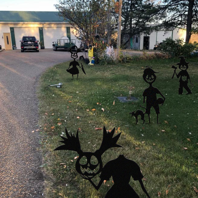 👻Spook Up Your Yard with Our Cute and Unique Ghost Zombie Metal Art - Perfect for Halloween!👻