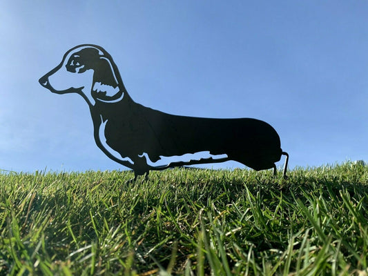 Dachshund Metal Dog Garden Art