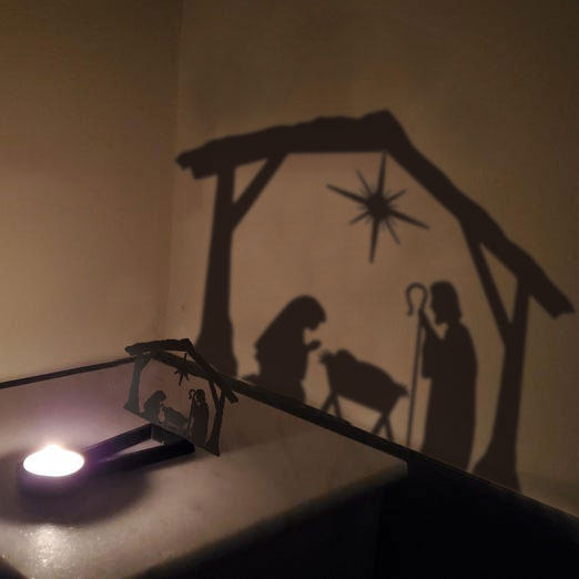 Christmas candle holder decoration