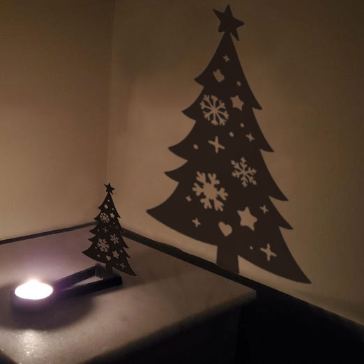 Christmas candle holder decoration