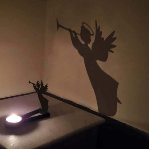 Christmas candle holder decoration