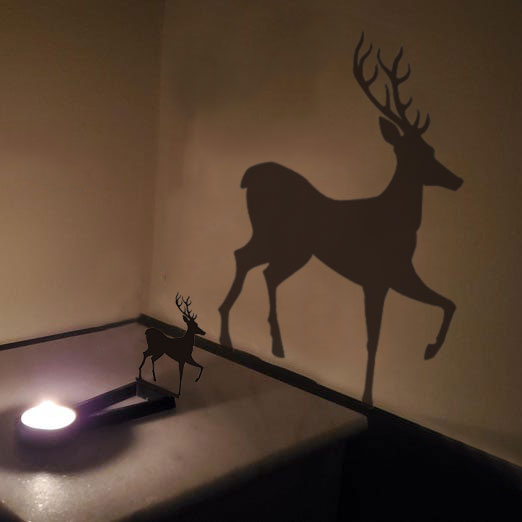 Christmas candle holder decoration