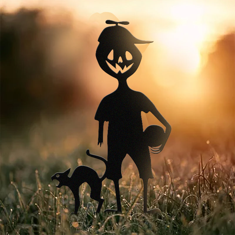 👻Spook Up Your Yard with Our Cute and Unique Ghost Zombie Metal Art - Perfect for Halloween!👻