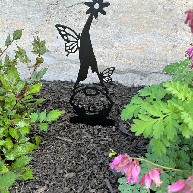 Garden Gnomes Metal Yard Art|Flower Bed Gnomes|Yard Gnomes