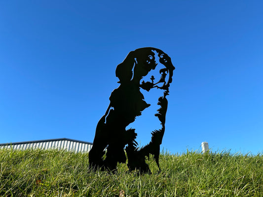 Bernese Mountain Dog Metal Garden Art