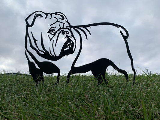 English Bulldog Metal Dog