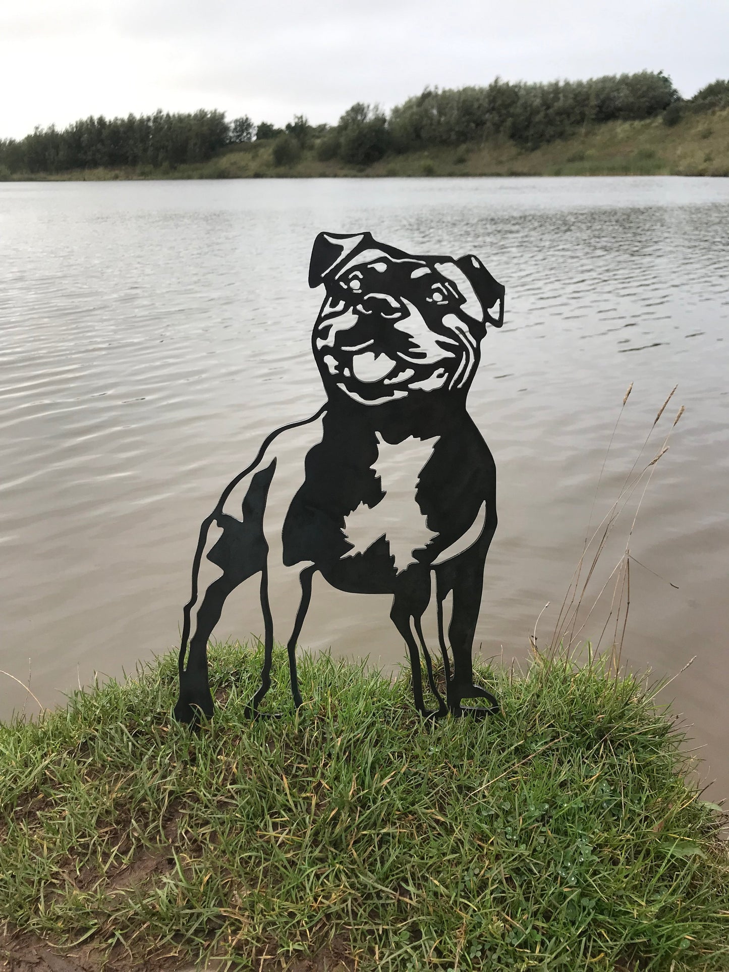 Staffordshire Bull Terrier Metal Dog