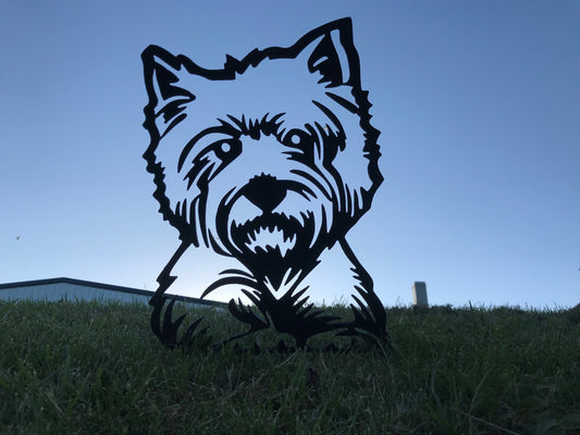 Highland Terrier Metal Westie Dog